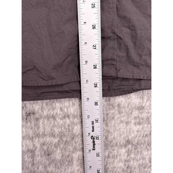 All Saints Shirt XL Mens Riviera Long Sleeve Button Down Gray - Picture 7 of 10